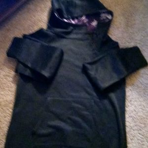 Hooded sweater dress,long sleeve